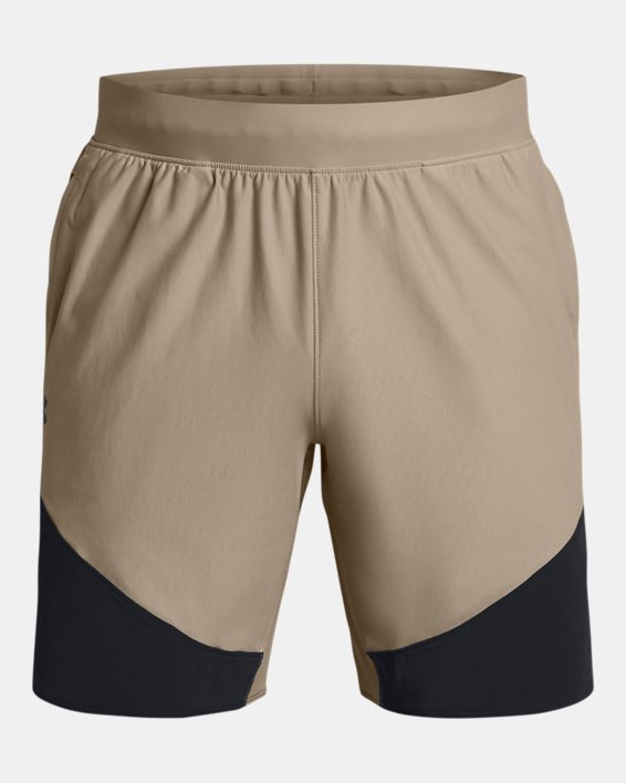 Men's UA Vanish Elite Hybrid Shorts in Brown image number 5